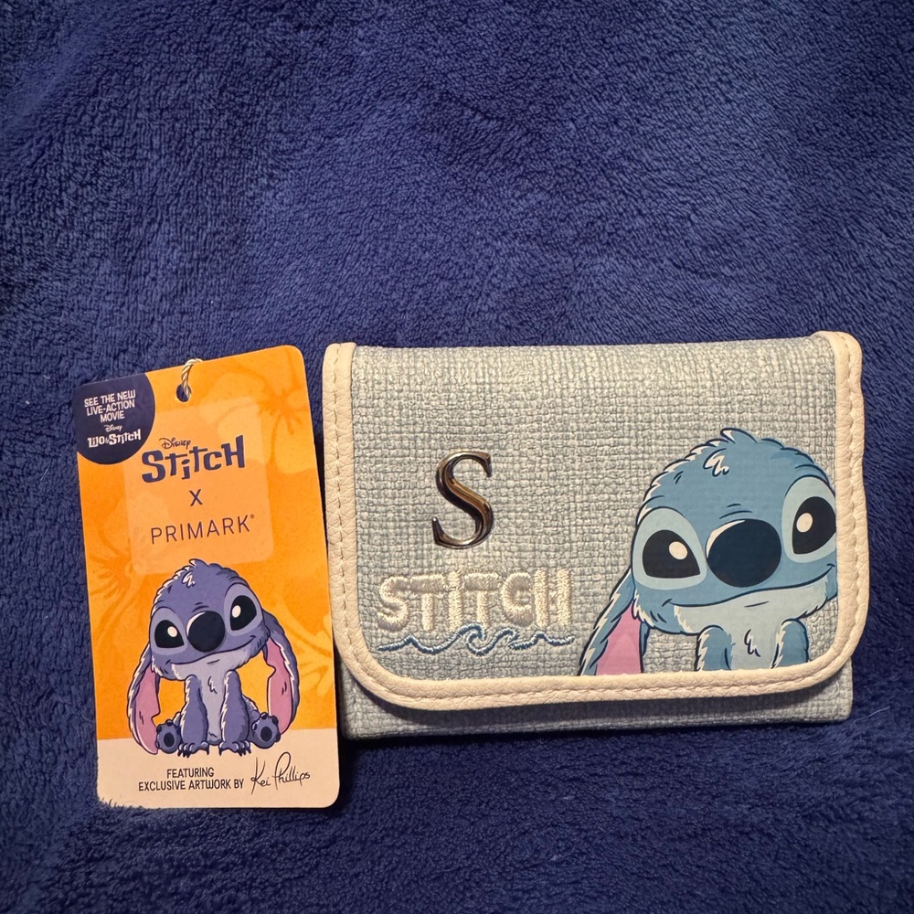 Primark Light Blue Stitch Wallet